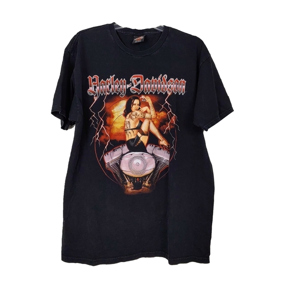 Harley-Davidson Other - Vtg. Harley Davidson Black Asheboro N.C. SS Top